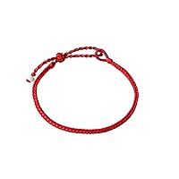 Lucky Red String Bracelet Tibetan Buddhist Bracelet with Natural Grade A Jadeite Jade Bracelet, Adjustble
