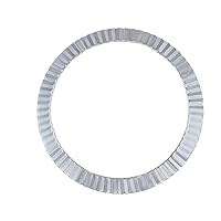 Ewatchparts FLUTED BEZEL 41MM COMPATIBLE WITH ROLEX DATEJUST II 116300 116333 116334 STAINLESS STEEL