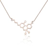 THC Molecule Necklace CBD Molecule Necklace Pot Lovers Gift Cannabis Molecule Gift 420 Science Gift Chemistry Gift