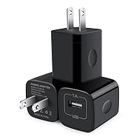 USB Wall Charger, Charger Block, CableLovers 3-Pack One Port Wall Charger Box Cube Brick USB Plug Power Adapter for iPhone 11/Xs/XR/X/8/7/6 Plus, Samsung GalaxyS10 S10e S9 S8, Moto, LG, Nexus, Android