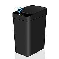 Bathroom Touchless Trash Can 2.2 Gallon Smart Automatic Motion Sensor Rubbish Can with Lid Electric Narrow Small Garbage Bin for Kitchen, Office, Living Room, Toilet, Bedroom, RV