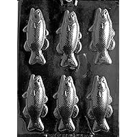 BASS FISH BAR PIECES Chocolate Candy Soap (LSL) MOLD gone fishing dad fathers day
