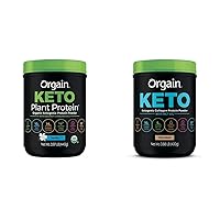 Orgain Organic Keto Vegan Protein Powder, Vanilla Bean Keto Collagen Protein Powder, Chocolate