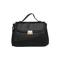 Lavie Nadine Medium Flp Sat Women's Handbag (Black), Black, One Size, Satchel, Black, One Size
