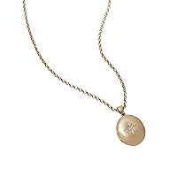 Alex and Ani AA765423SG,Starburst Locket Adjustable Necklace,Shiny Gold,Gold,Necklace