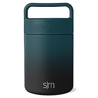 Simple Modern Food Jar Thermos for Hot Food | Reusable Stainless Steel Vacuum Insulated Leak Proof Lunch Storage for Smoothie Bowl, Soup, Oatmeal | Provision Collection | 12oz | Moonlight