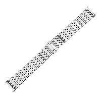 SERDAS Solid Stainless Steel Watchband 20mm For OMEGA DEVILLE Watch Strap Deployment Clasp Curved End Wrist Watches Bracelet