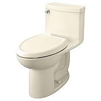 American Standard 2403128.021 Cadet 3 Flowise One-Piece Compact Toilet, Left Hand Trip Lever, Bone