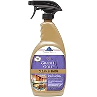 Granite Gold Clean and Shine Spray-Streak-Free Deep Cleaning & Polishing of Granite, Marble, Quartz, 24 Fl Oz (Pack of 1)