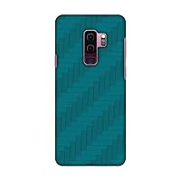 AMZER Slim Fit Printed Snap On Hard Shell Case, Back Cover with Screen Cleaning Kit Skin for Samsung Galaxy S9 Plus - HD Color, Ultra Light - Carbon Fibre Redux Aqua Blue 8