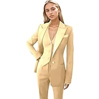 Women Suiting Blazer Pantsuits Wedding Tuxedos Party Wear Suits Formal Business Suits
