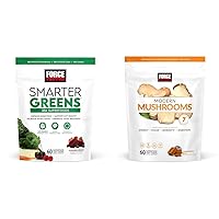 Force Factor Smarter Greens Superfood Chews, Greens and Superfoods with Probiotics & Modern Mushrooms Soft Chews, Mushroom Supplement with Lions Mane, Turkey Tail