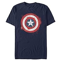 Marvel Big & Tall Captain America Spray Logo Men's Tops Short Sleeve Tee Shirt