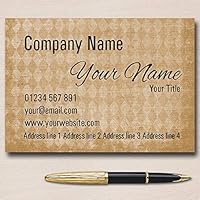 Diamond Beige Personalized Business Cards