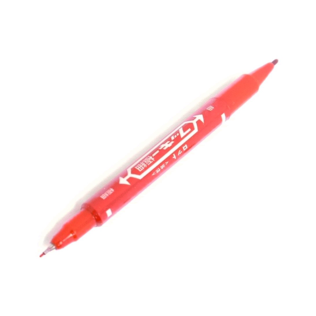 Hildbrandt Tattoo Skin Scribe Pen Dual-Tip Marker Piercing Marking Surgical Tattooing (1 Pack, Red)
