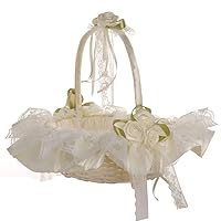 Western-style Wedding Supplies Lace Fabric Wedding Flower Basket Bridesmaid's Hand Basket Wedding Hall Decoration