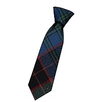 Boys All Wool Tie Woven And Made in Scotland in Stewart Old Ancient Tartan
