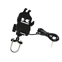 Bike Phone Holder for Kawasaki Z800 Z900 Z1000/SX Motorcycle Mobile Phone Holder GPS Powersports Electrical Device Mounts (Color : Handlebar with USB)