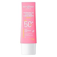 Watermelon Hyaluronic Cooling Sunscreen SPF 50 PA+++| for Oily, Normal & Combination Skin | UV + Blue Light Protection | Lightweight |