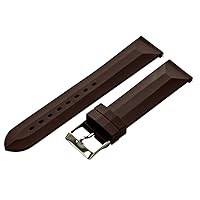 Clockwork Synergy - 2 Piece Divers Silicone Watch Band Straps - Brown - 16mm for Men Women