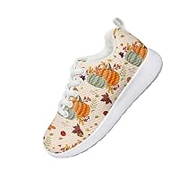 Children's Casual Shoes Boys and Girls Thanksgiving Design Shoes Mesh Fabric Breathable and Comfortable for Size 11.5-3 Big/Little Kid