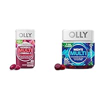 OLLY Ultra Women's Multi Softgels, Overall Health and Immune Support & Men's Multivitamin Gummy, Overall Health and Immune Support