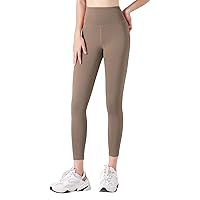 SNKSDGM Women's High-Waisted Yoga Pants Capri Tummy Control Slimming Body Comfy Running Cycling Leggings Trousers