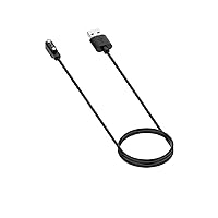 Smart Watch Charger Charging Cable for Oppo Watch Free for Ticwatch GTH,Magnetic Replacement Charging Cord for Smartwatch,Fast Charging (Black)
