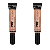 L.A. Girl Pro Conceal HD Concealer, Peach Corrector, 0.28 Ounce (Pack of 2)