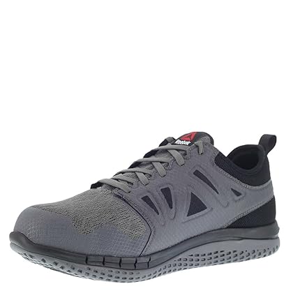 Reebok Men's Rb4250 Zprint Safety Steel Toe Athletic Work Shoe Navy Red and Grey