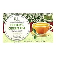Dieter's Green Tea (Extra Strength) (20 Tea Bags) 4-Pack…