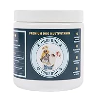 Paw Dad Premier Multi-Vitamin Soft Chews - Pet Supplement and Vitamins - Omega 3's Krill Oil, Biotin, Yucca, Boswellia, Collagen - for Pet Overall Joint, Skin, Coat, Bone and Nail Health