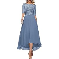 Tea Length Mother of The Bride Dresses Long a line Women's Formal Dresses