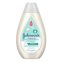 Johnsons Baby Cotton Touch Newborn Wash & Shampoo 13.6 Ounce (400ml) (6 Pack)