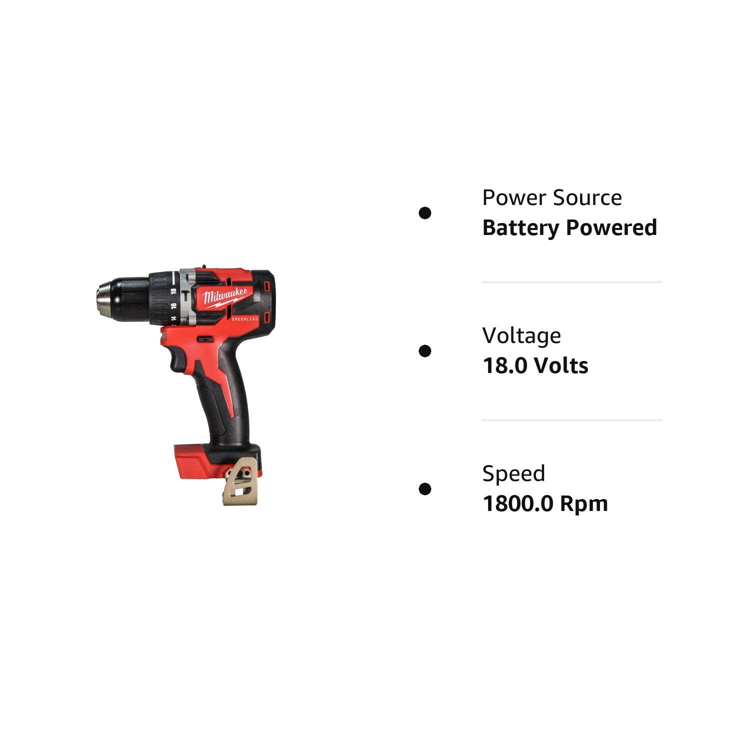 Milwaukee 2802-20 M18 18V 1/2