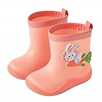 Cute Rabbit Cartoon Character Rain Shoes Children's Rain Shoes Boys And Girls Water Shoes Baby Rain Boot Baby Shoes