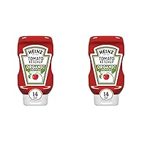 Heinz Organic Tomato Ketchup (14 oz Bottle) (Pack of 2)
