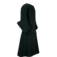 New 1715-1730 Black Coat The Museums of the Moscow Kremlin Mourning Coat, XS-4XL
