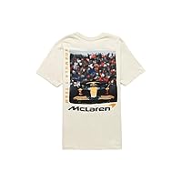 PacSun Men's McLaren Race T-Shirt - Ivory Size Large