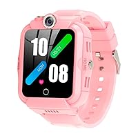 Pingo Track 4G Smart Watch for Kids Girls Boys - Kids Watch Phone with GPS Tracker, HD Camera, SOS, WiFi, Pedometer, Audio and Video Calling, Text - Smartwatch Children, T-Mobile Sim Only Pink