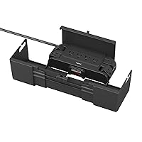 Legrand Wiremold CCBP8-BK Cable Management Box, Power Strip Outlet Box with 8 Outlets, Surge Protected, 6 Foot Cord, Black