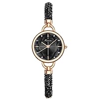 Ladies Watch Small Dial Quartz Ladies Watch Fashion Niche Bracelet Watch Ladies Three-Dimensional Mirror Cut Creative Pull-Out Clasp Exquisite Dial Ladies Special Watch