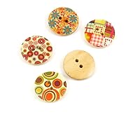 Price per 5 Pieces Sewing Sew On Buttons AD1 Flower Circle Lattice for clothes in bulk wood Crafts Boutons