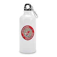 North Korea Flag Map 14oz Vacuum Insulated Sports Water Bottle North Korea Water Bottle For Riding Camping Sports Workouts And Outdoor Sports Bottle