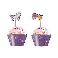 BESTOYARD 24pcs Insert Card Insert Decoration Top Hat Topper Shelves for Wall Decor Girl Birthday Party Supplies Crystal Wand Party Decorations Tortilla Deep Paper Cup Cake Bamboo