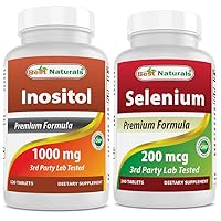 Best Naturals Inositol 1000mg & Selenium 200 mcg