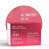 Skin Glow Facial Kit | Multi Use | 7 in 1 Natural Face Set for Women | with Vitamin E & Rose Extract | Cleansing & Moisturizing Skincare Kit
