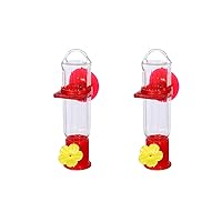 Mini Window Hummingbird Feeder with Strong Suction Cups for Outdoors Hanging，Gifts for Mom, Gifts for Dad, Gifts for Grandma (Basic Suction Cups Style)