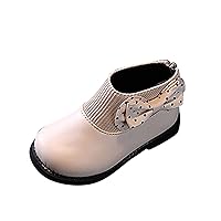 Fashion Autumn And Winter Girls Boots Round Toe Flat Sole Thick Sole Non Slip Back Zipper Cute Girls Fancy Winter Boots