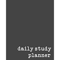Daily Study Planner: Minimalist Notebook for High School and College Students to Organize Your Academic Schedule with Black and White Cover Design